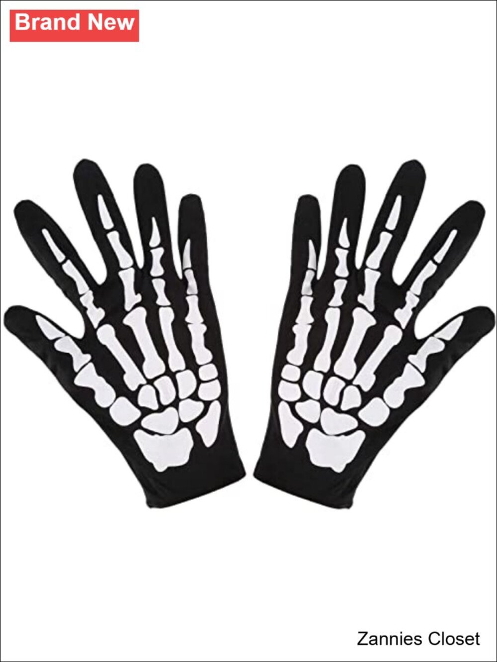 👻 Unisex Skull Full Finger Gloves Halloween Skeleton Gloves Costume Accessories